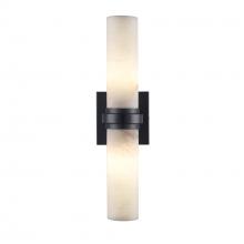 Trans Globe 22690 BK - 2LT SCONCE ENGRAVED BAND CNTP-